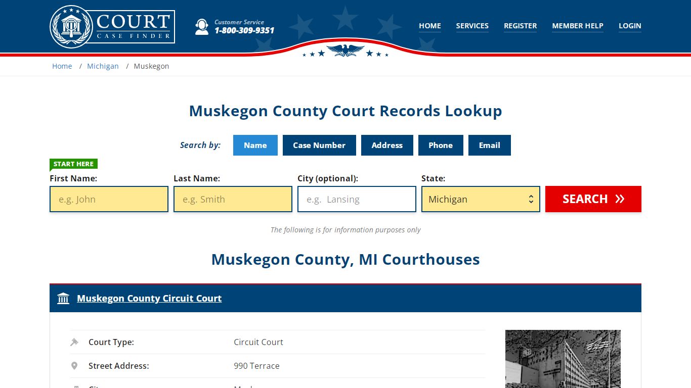 Muskegon County Court Records | MI Case Lookup